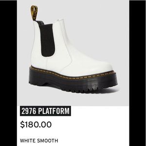 LOOKING FOR WHITE 2976 PLATFORM DOC MARTENS SIZE 6